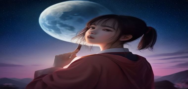 妹调教日记第六章剧情关键场景，记忆守护者与小铃在星空下对话，画面蓝紫色调梦幻，揭示遗忘协议真相的感人瞬间